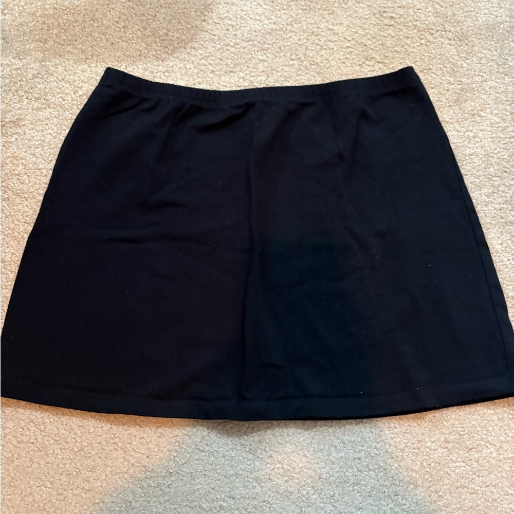 Brandy Melville Black A-line Mini Skirt for Work